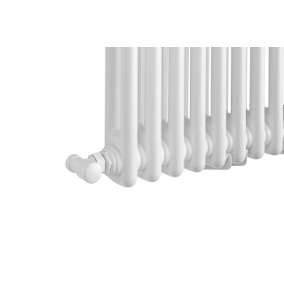 Grzejnik żeberkowy poziomy retro Column Line CL2E-575x695-B500 biały