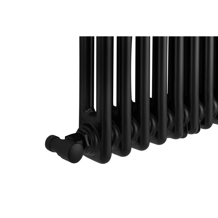 Grzejnik żeberkowy poziomy retro Column Line CL2E-575x695-B500 czarny