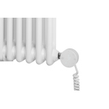 Grzejnik żeberkowy poziomy retro Column Line CL2E-575x695-B500 biały