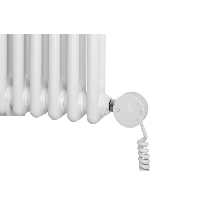 Grzejnik żeberkowy poziomy retro Column Line CL2E-575x695-B500 biały