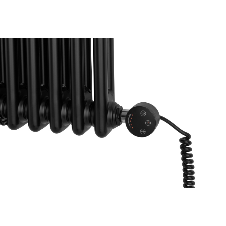 Grzejnik żeberkowy poziomy retro Column Line CL2E-575x695-B500 czarny