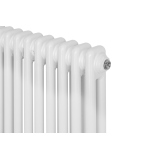 Grzejnik żeberkowy poziomy retro Column Line CL2E-575x695-B500 biały