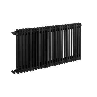 Grzejnik żeberkowy poziomy retro Column Line CL2E-575x1145-B500 czarny
