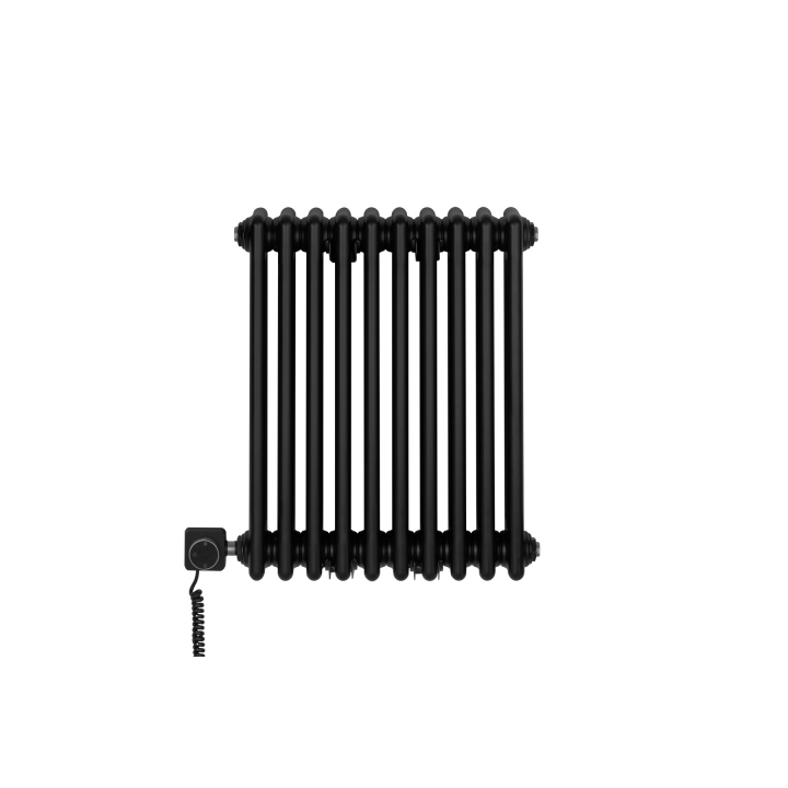 Grzejnik żeberkowy poziomy retro Column Line CL3E-575x470-D50L/P czarny