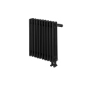 Grzejnik żeberkowy poziomy retro Column Line CL3E-575x470-D50L/P czarny