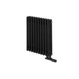 Grzejnik żeberkowy poziomy retro Column Line CL3E-575x470-D50L/P czarny