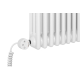 Grzejnik żeberkowy poziomy retro Column Line CL3E-575x695-D50L/P biały