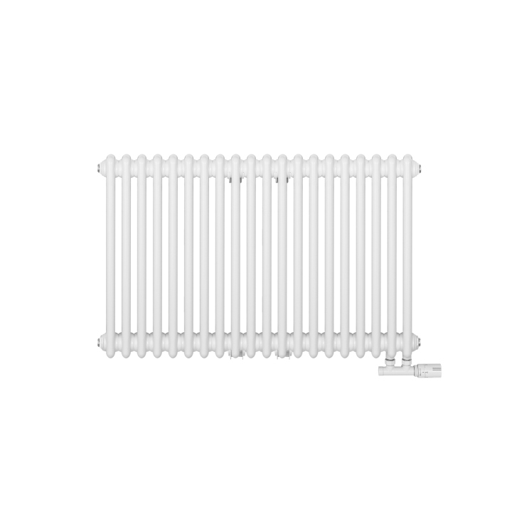 Grzejnik żeberkowy poziomy retro Column Line CL3E-575x920-D50L/P biały