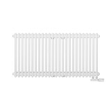 Grzejnik żeberkowy poziomy retro Column Line CL3E-575x1145-D50L/P biały