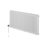 Grzejnik żeberkowy poziomy retro Column Line CL3E-575x1145-D50L/P biały