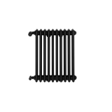 Grzejnik żeberkowy poziomy retro Column Line CL3E-575x470-B500 czarny