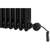 Grzejnik żeberkowy poziomy retro Column Line CL3E-575x695-B500 czarny