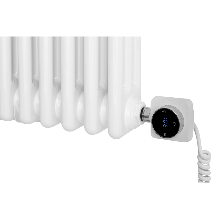 Grzejnik żeberkowy poziomy retro Column Line CL3E-575x695-B500 biały