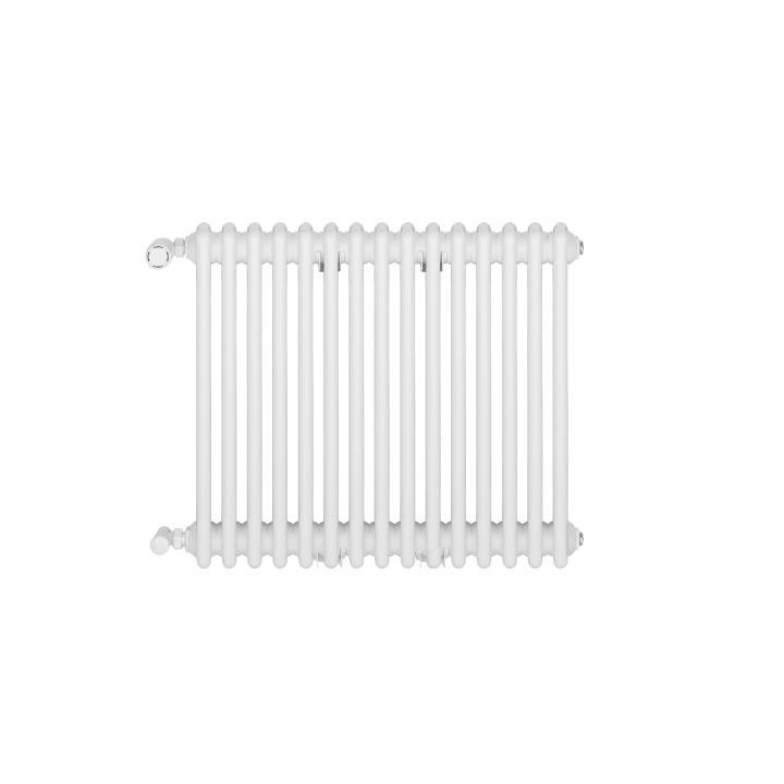 Grzejnik żeberkowy poziomy retro Column Line CL3E-575x695-B500 biały