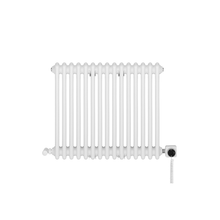 Grzejnik żeberkowy poziomy retro Column Line CL3E-575x695-B500 biały