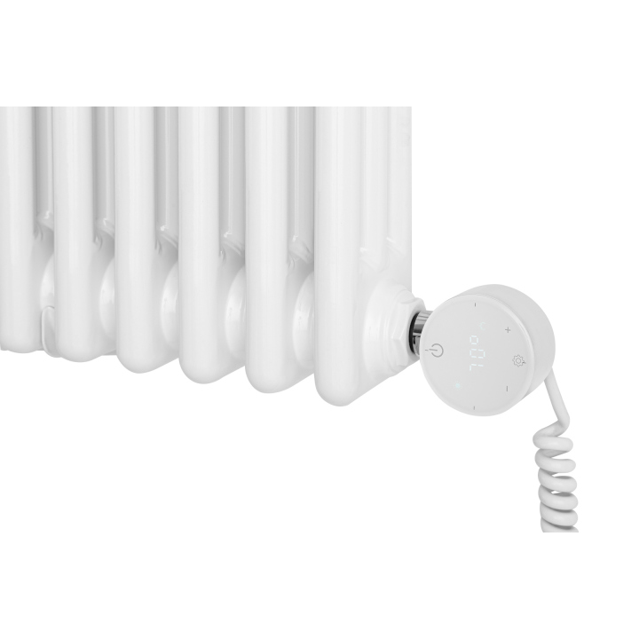 Grzejnik żeberkowy poziomy retro Column Line CL3E-575x920-B500 biały