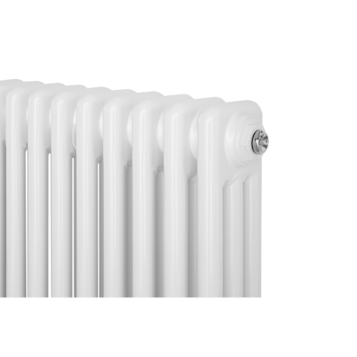 Grzejnik żeberkowy poziomy retro Column Line CL3E-575x920-B500 biały
