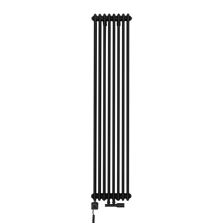 Grzejnik dekoracyjny hybrydowy CL3E 1800x380 czarny SQUARE