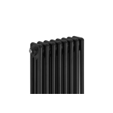 Grzejnik dekoracyjny hybrydowy CL3E 1800x380 czarny SQUARE