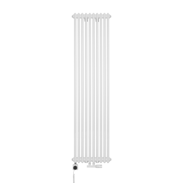 Grzejnik dekoracyjny hybrydowy CL3E 1800x470 biały SQUARE