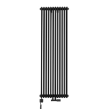 Grzejnik dekoracyjny hybrydowy CL3E 1800x560 czarny SQUARE
