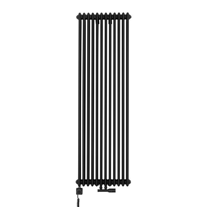 Grzejnik dekoracyjny hybrydowy CL3E 1800x560 czarny SQUARE