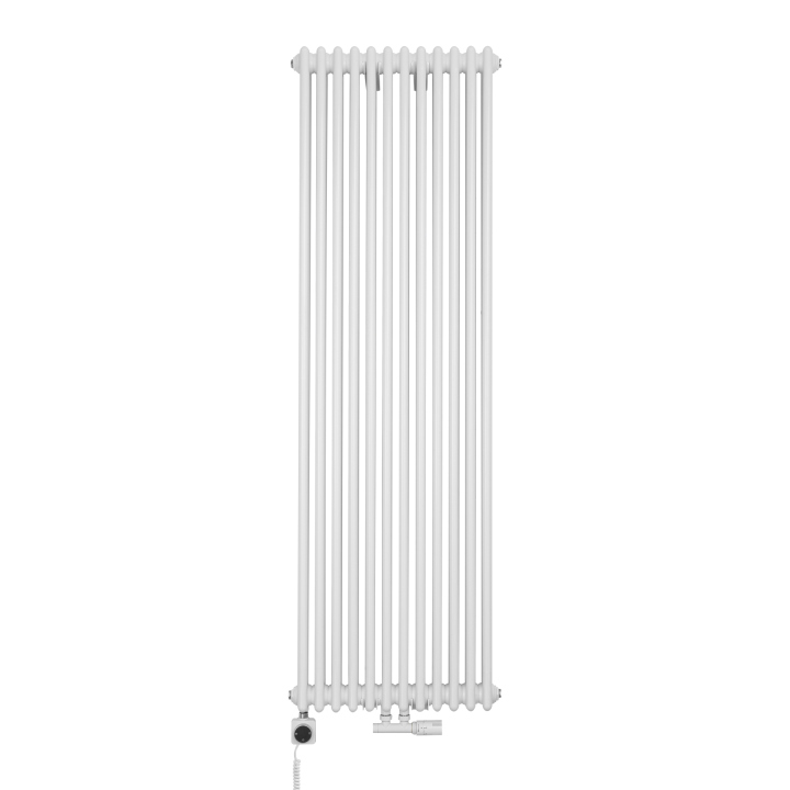 Grzejnik dekoracyjny hybrydowy CL3E 1800x560 biały SQUARE