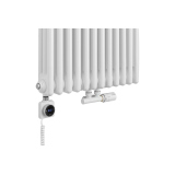 Grzejnik dekoracyjny hybrydowy CL3E 1800x560 biały SQUARE