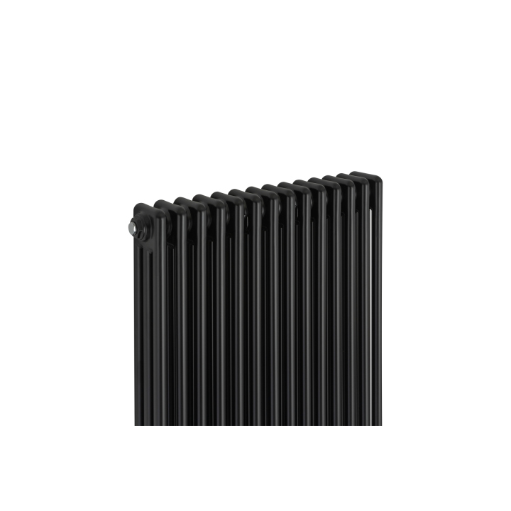 Grzejnik dekoracyjny hybrydowy CL3E 1800x650 czarny SQUARE