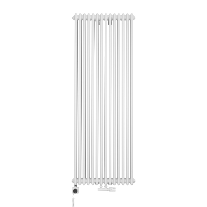 Grzejnik dekoracyjny hybrydowy CL3E 1800x650 biały SQUARE