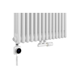 Grzejnik dekoracyjny hybrydowy CL3E 1800x650 biały SQUARE
