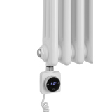 Grzejnik dekoracyjny hybrydowy CL3E 1800x470 biały SQUARE