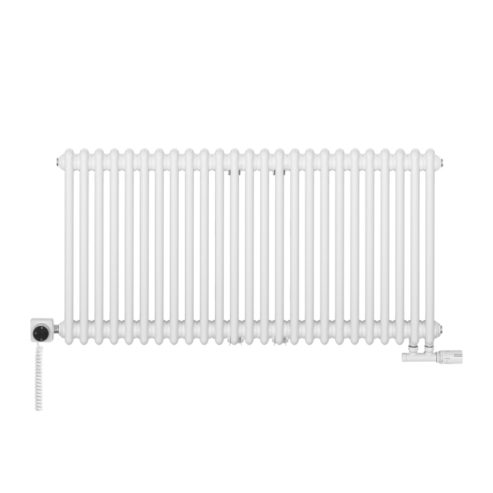 Grzejnik dekoracyjny hybrydowy CL3E 575x1145 biały SQUARE