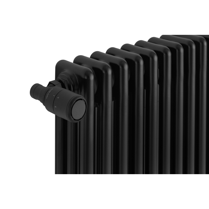 Grzejnik żeberkowy poziomy retro Column Line CL3E-575x470-B500 czarny
