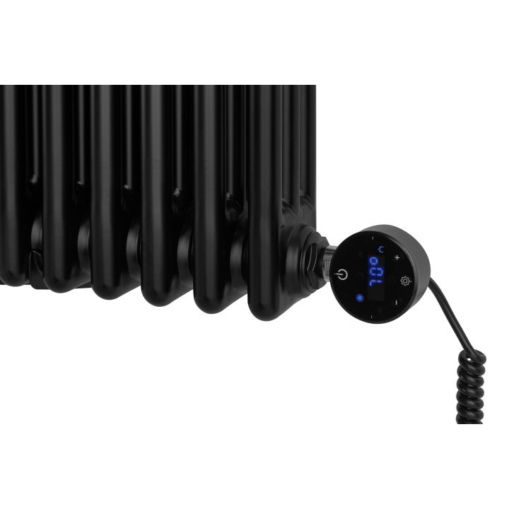 Grzejnik żeberkowy poziomy retro Column Line CL3E-575x470-B500 czarny