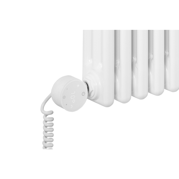 Grzejnik żeberkowy poziomy retro Column Line CL3E-575x695-B500 biały