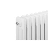 Grzejnik żeberkowy poziomy retro Column Line CL3E-575x695-B500 biały