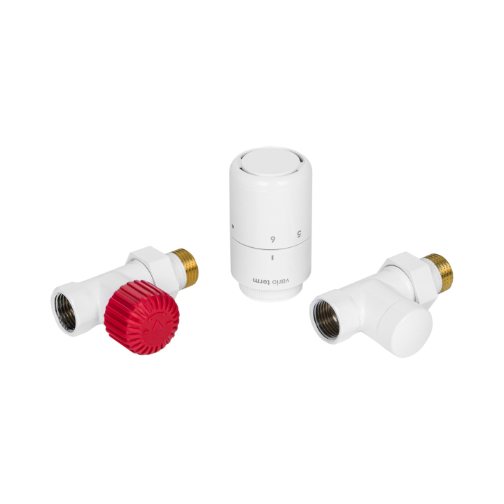 Zestaw termostatyczny Royal, prosty, biały