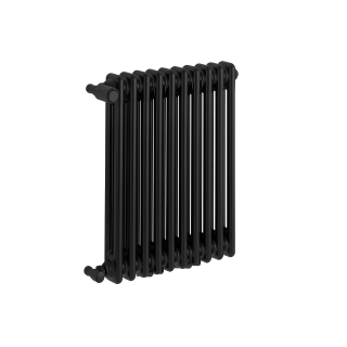 Grzejnik żeberkowy poziomy retro Column Line CL2E-575x470-B500 czarny