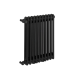 Grzejnik żeberkowy poziomy retro Column Line CL2E-575x470-B500 czarny