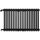 Grzejnik żeberkowy poziomy retro Column Line CL2E-575x920-B500 czarny