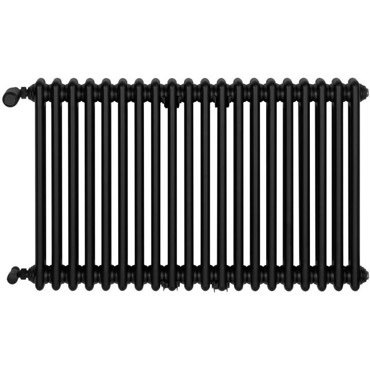 Grzejnik żeberkowy poziomy retro Column Line CL2E-575x920-B500 czarny