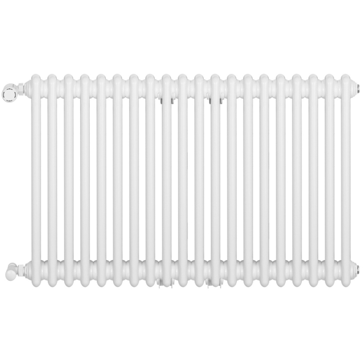 Grzejnik żeberkowy poziomy retro Column Line CL2E-575x920-B500 biały