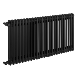 Grzejnik żeberkowy poziomy retro Column Line CL2E-575x1145-B500 czarny