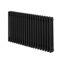 Grzejnik żeberkowy poziomy retro Column Line CL3E-575x920-D50L/P czarny