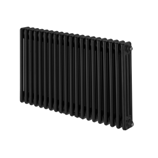 Grzejnik żeberkowy poziomy retro Column Line CL3E-575x920-D50L/P czarny