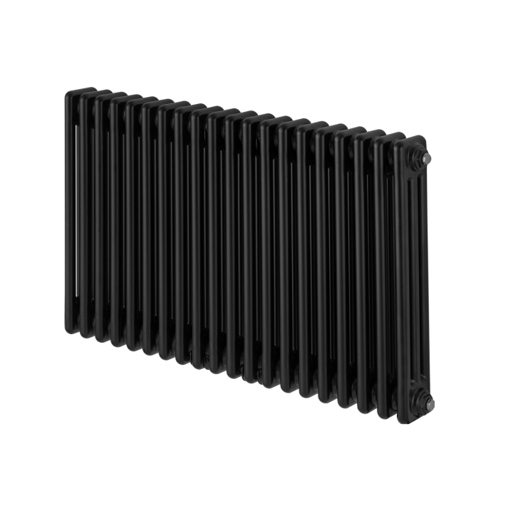 Grzejnik żeberkowy poziomy retro Column Line CL3E-575x920-D50L/P czarny
