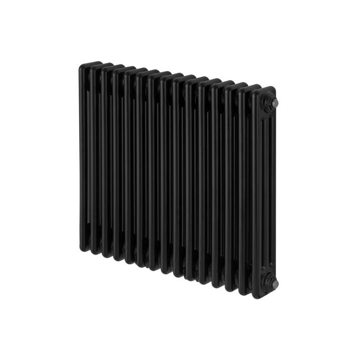 Grzejnik żeberkowy poziomy retro Column Line CL3E-575x695-D50L/P czarny
