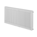 Grzejnik żeberkowy poziomy retro Column Line CL3E-575x1145-D50L/P biały