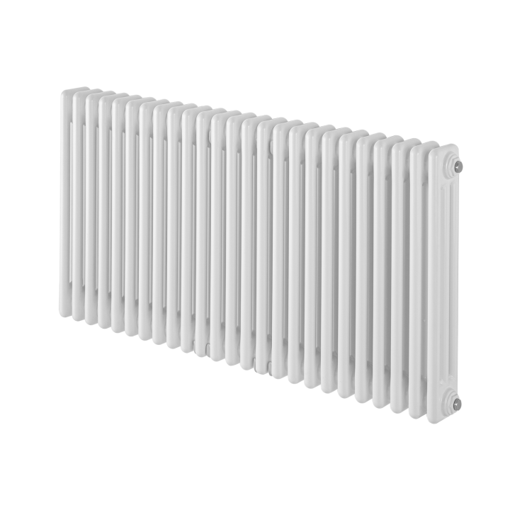 Grzejnik żeberkowy poziomy retro Column Line CL3E-575x1145-D50L/P biały